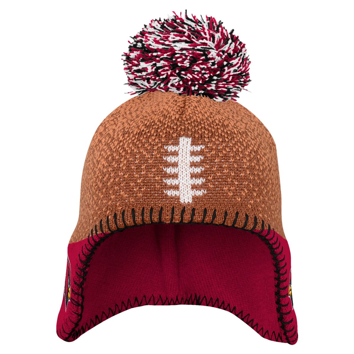 infant brown arizona cardinals football head knit hat with pom Collection | Arizona Cardinals Official Shop for Jerseys, Hats & Apparel