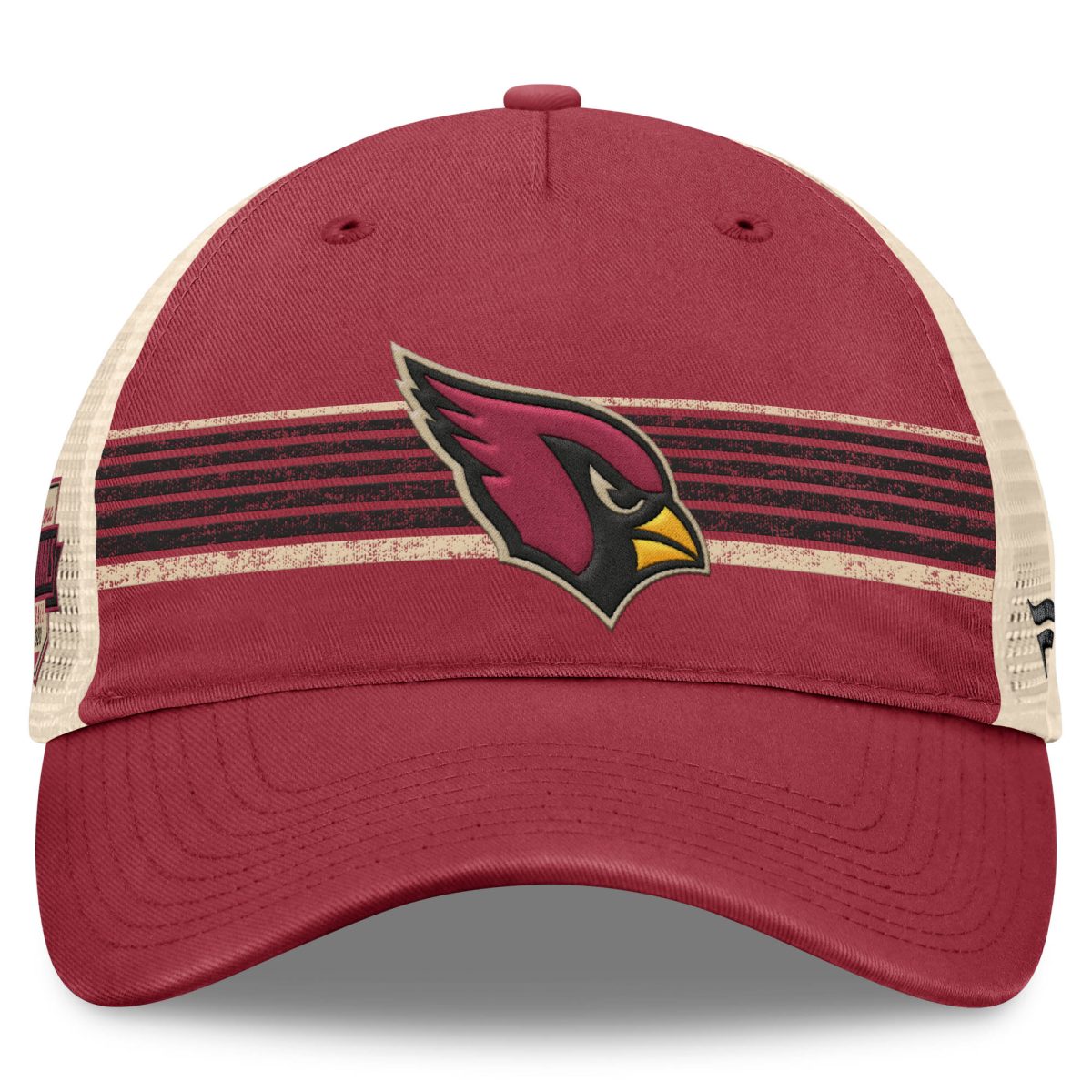 mens fanatics cardinalnatural arizona cardinals center stripe trucker adjustable hat Collection | Arizona Cardinals Official Shop for Jerseys, Hats & Apparel