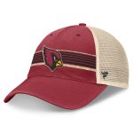 mens fanatics cardinalnatural arizona cardinals center stripe trucker adjustable hat Collection | Arizona Cardinals Official Shop for Jerseys, Hats & Apparel