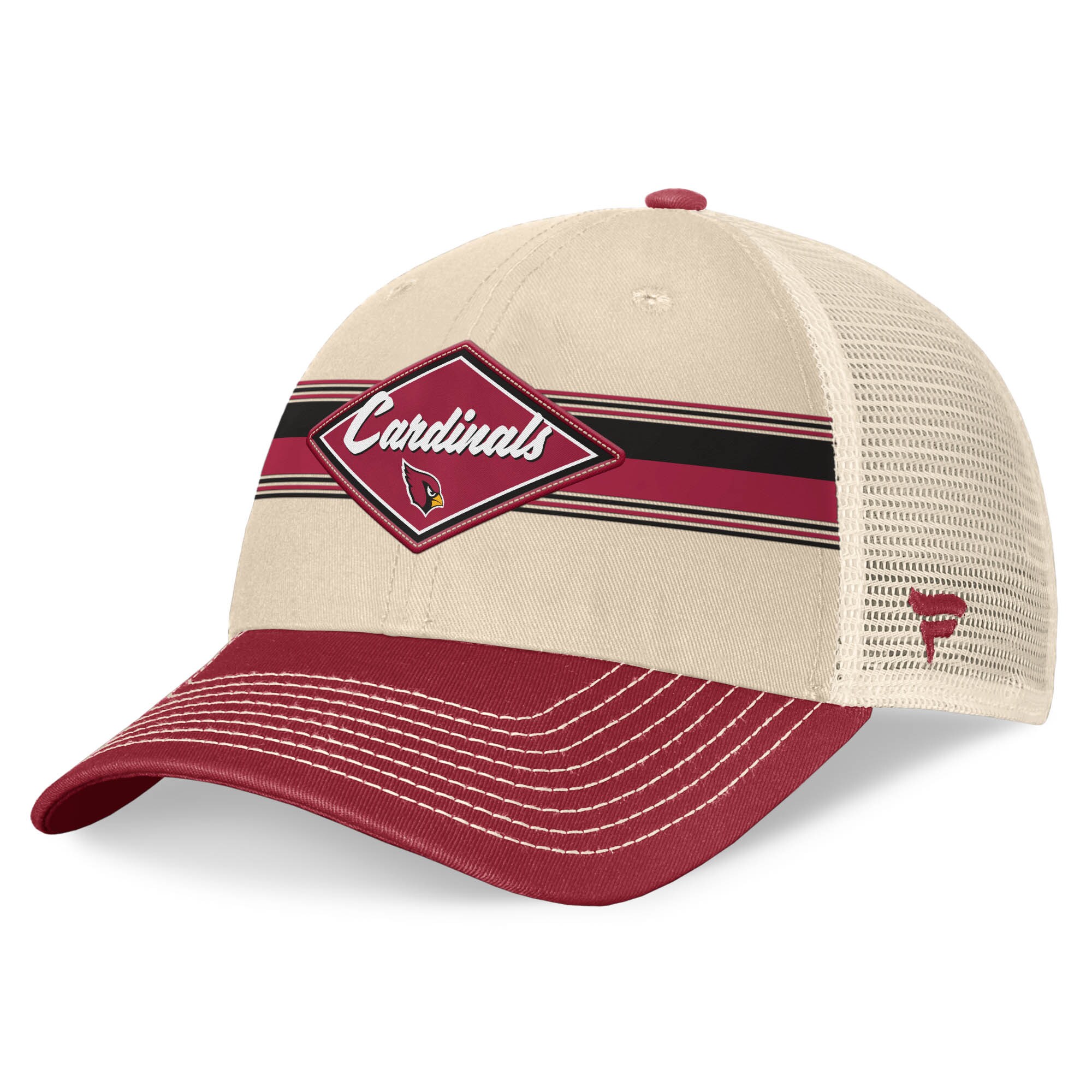 mens fanatics naturalcardinal arizona cardinals diamond stripe trucker adjustable hat Collection | Arizona Cardinals Official Shop for Jerseys, Hats & Apparel