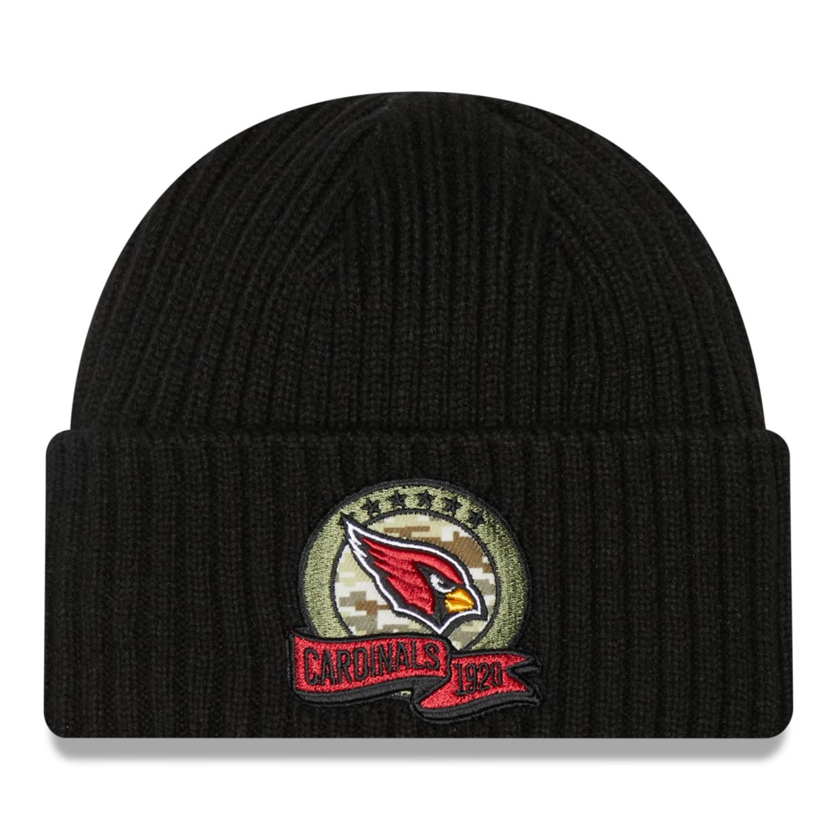 mens new era black arizona cardinals 2022 salute to service knit hat Collection | Arizona Cardinals Official Shop for Jerseys, Hats & Apparel