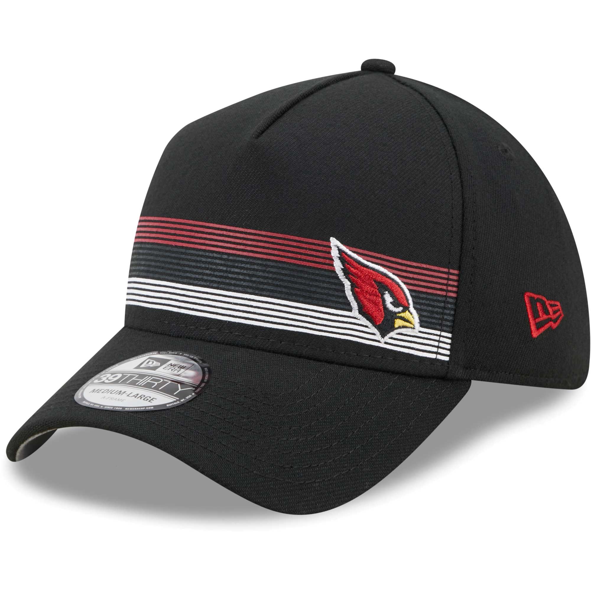 mens new era black arizona cardinals flawless stripe 39thirty flex hat Collection | Arizona Cardinals Official Shop for Jerseys, Hats & Apparel