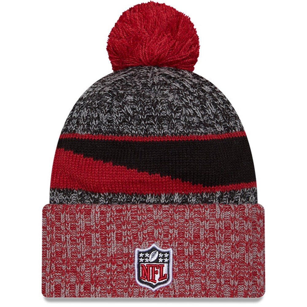 mens new era blackcardinal arizona cardinals 2023 sideline sport cuffed pom knit hat Collection | Arizona Cardinals Official Shop for Jerseys, Hats & Apparel