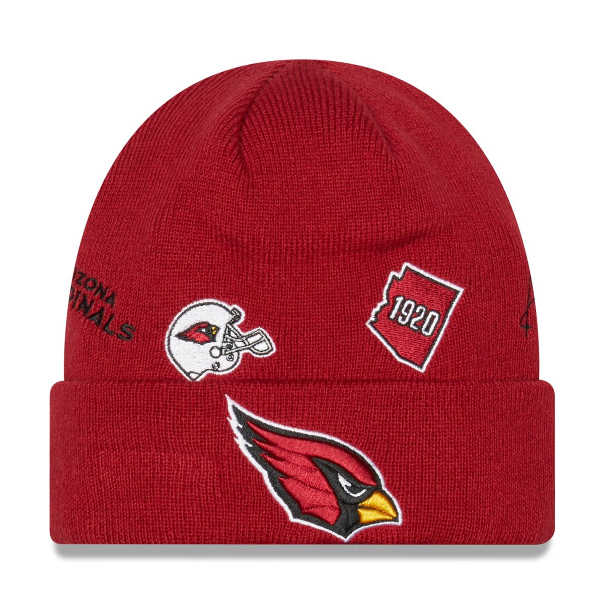 mens new era cardinal arizona cardinals identity cuffed knit hat Collection | Arizona Cardinals Official Shop for Jerseys, Hats & Apparel