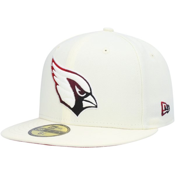 mens new era cream arizona cardinals chrome color dim 59fifty fitted hat Collection | Arizona Cardinals Official Shop for Jerseys, Hats & Apparel