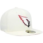 mens new era cream arizona cardinals chrome color dim 59fifty fitted hat Collection | Arizona Cardinals Official Shop for Jerseys, Hats & Apparel