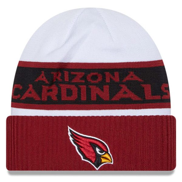 mens new era whitecardinal arizona cardinals 2023 sideline tech cuffed knit hat Collection | Arizona Cardinals Official Shop for Jerseys, Hats & Apparel