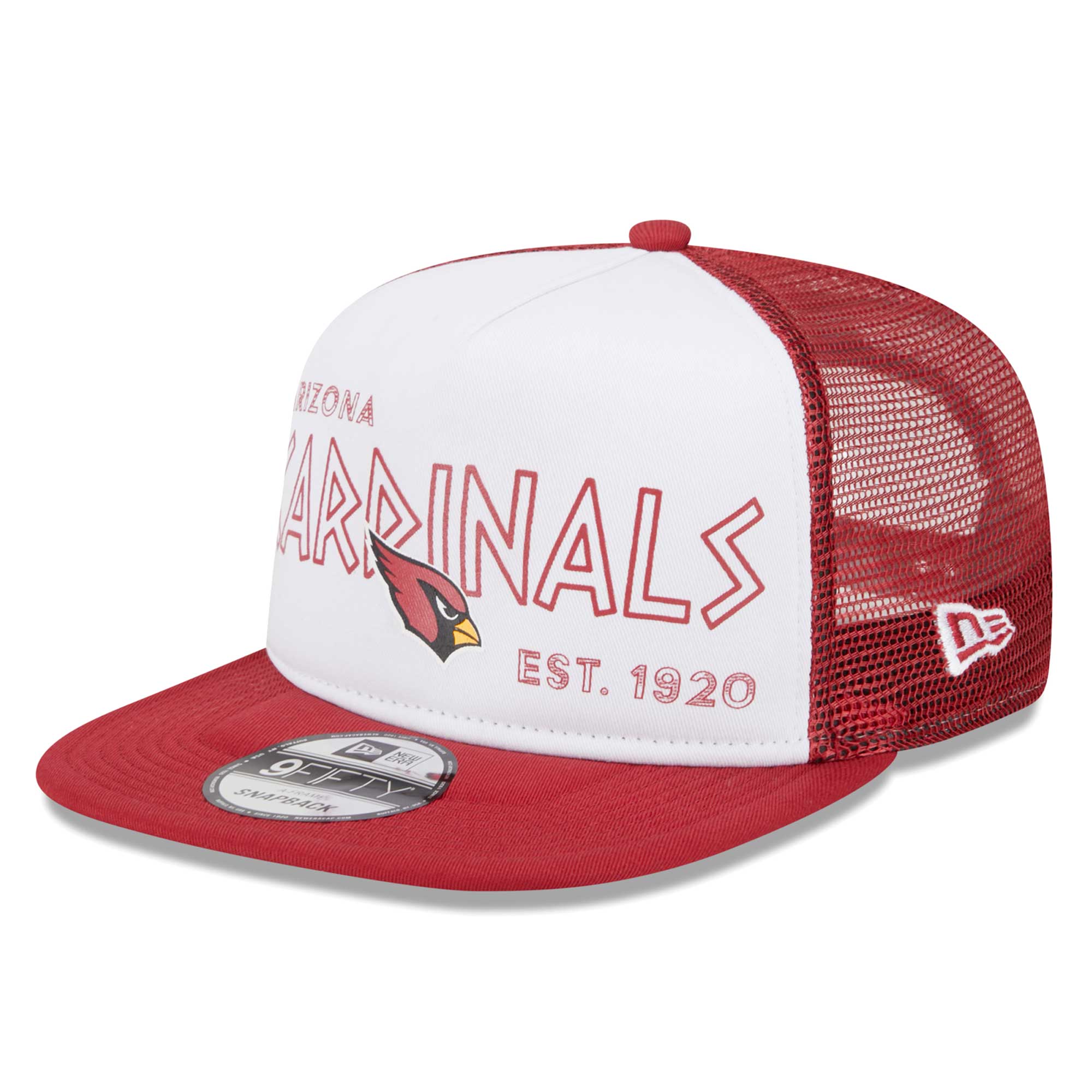 mens new era whitecardinal arizona cardinals banger 9fifty trucker snapback hat Collection | Arizona Cardinals Official Shop for Jerseys, Hats & Apparel