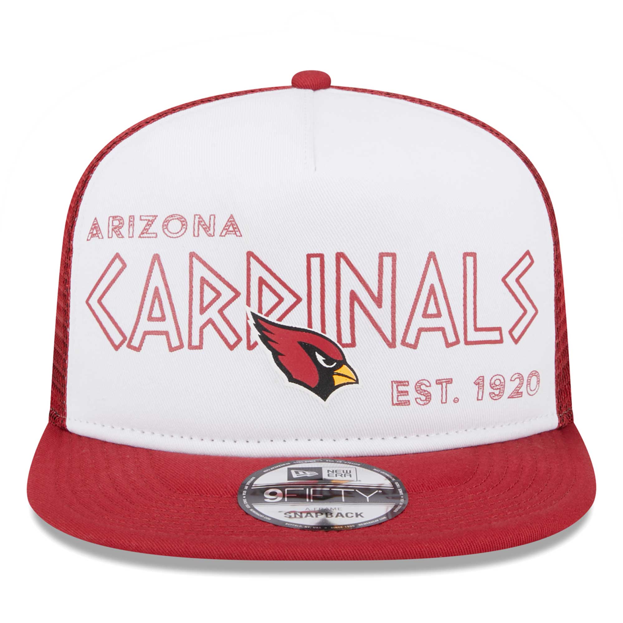 mens new era whitecardinal arizona cardinals banger 9fifty trucker snapback hat Collection | Arizona Cardinals Official Shop for Jerseys, Hats & Apparel