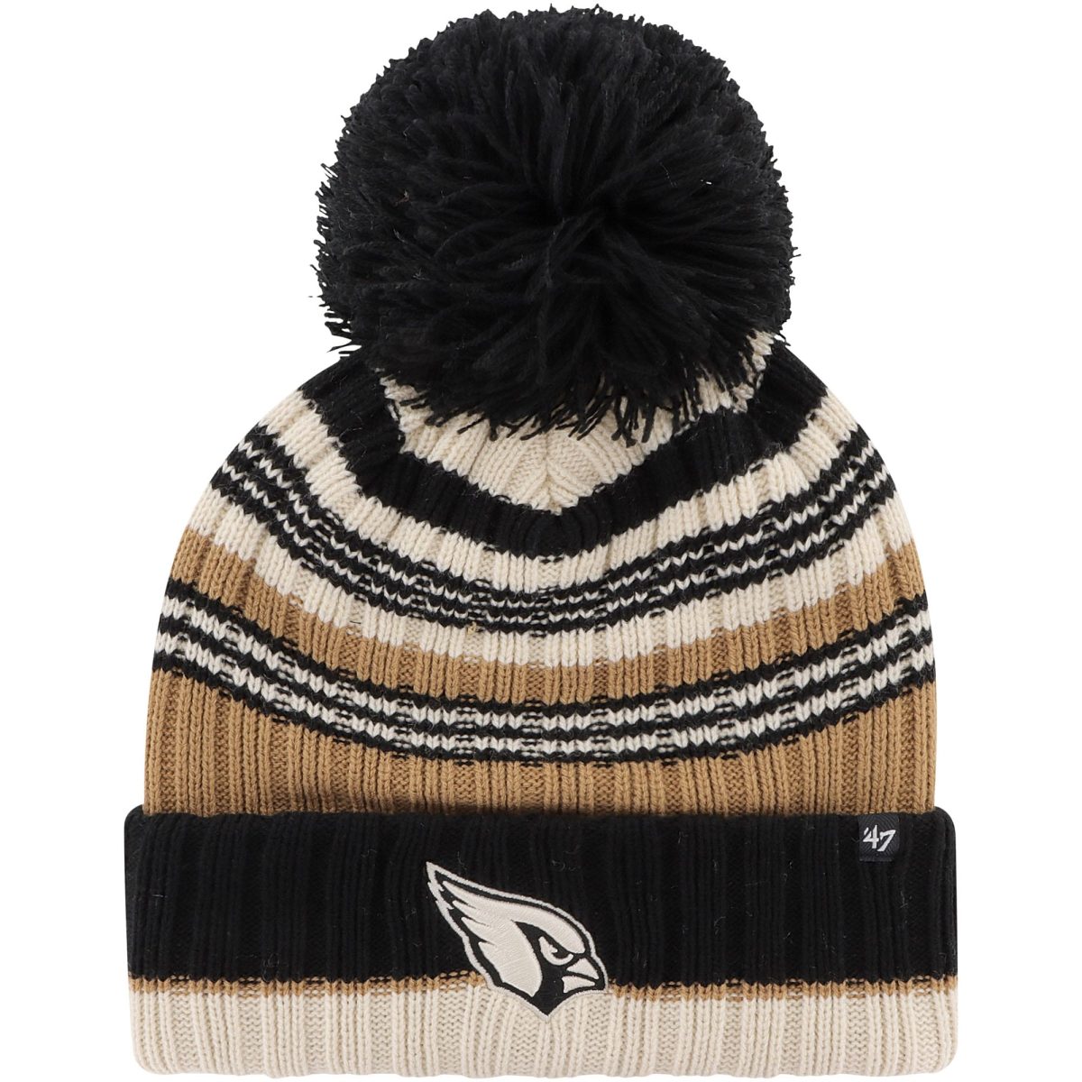 womens 47 natural arizona cardinals barista cuffed knit hat with pom Collection | Arizona Cardinals Official Shop for Jerseys, Hats & Apparel