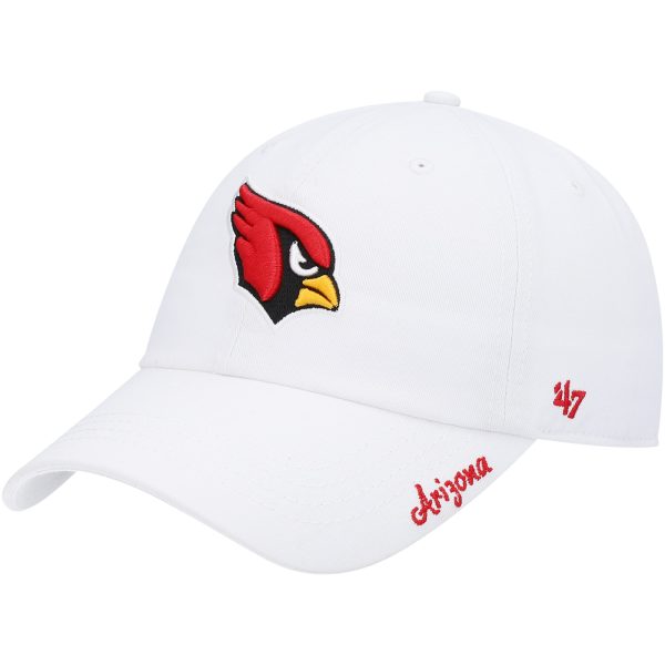 womens 47 white arizona cardinals miata clean up logo adjustable hat Collection | Arizona Cardinals Official Shop for Jerseys, Hats & Apparel