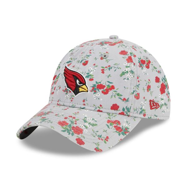 womens new era gray arizona cardinals bouquet 9twenty adjustable hat Collection | Arizona Cardinals Official Shop for Jerseys, Hats & Apparel