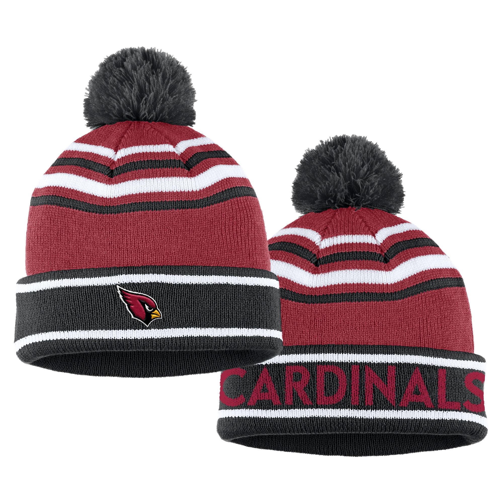 womens wear by erin andrews cardinal arizona cardinals colorblock cuffed knit hat with pom and scarf set Collection | Arizona Cardinals Official Shop for Jerseys, Hats & Apparel