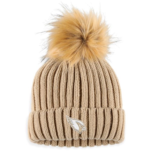 womens wear by erin andrews natural arizona cardinals neutral cuffed knit hat with pom Collection | Arizona Cardinals Official Shop for Jerseys, Hats & Apparel