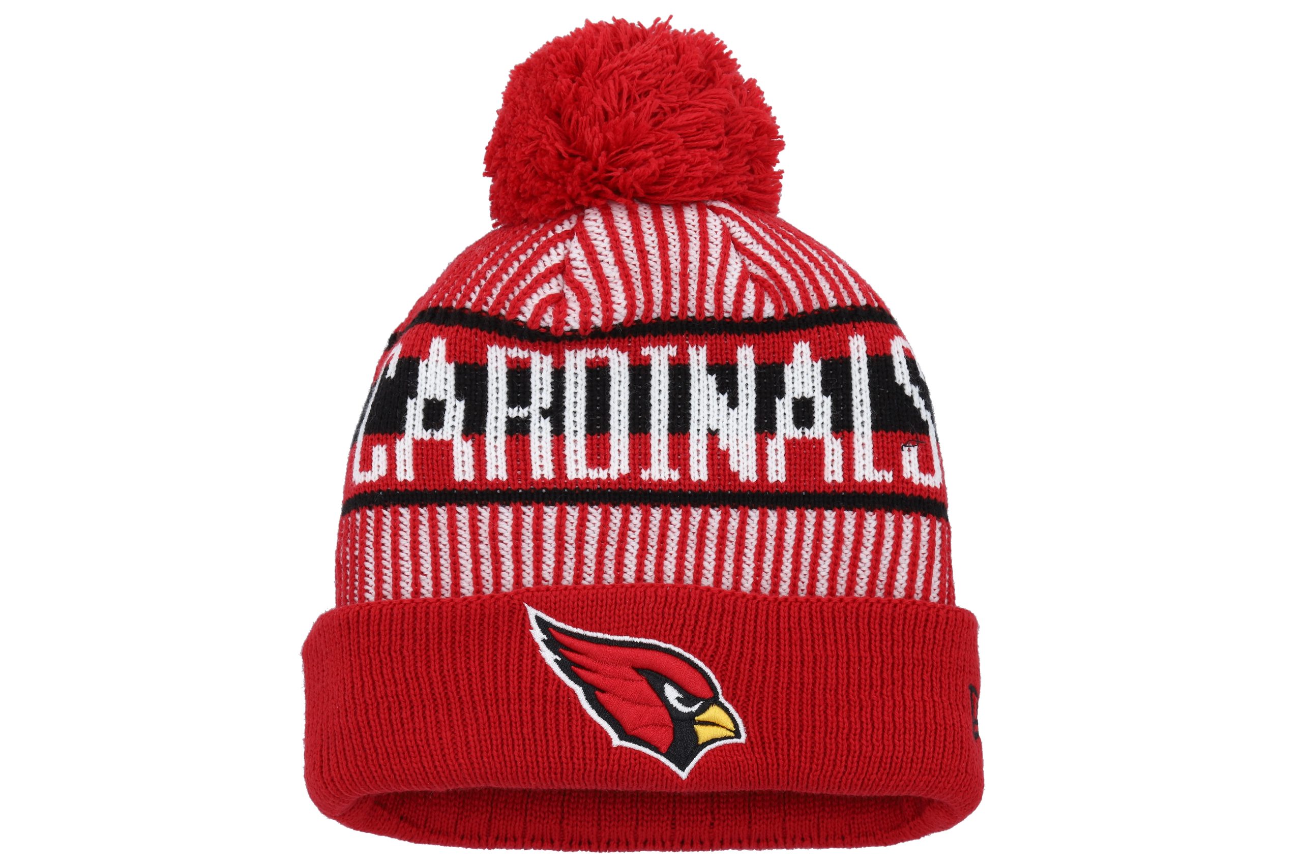 youth new era cardinal arizona cardinals striped cuffed knit hat with pom Collection | Arizona Cardinals Official Shop for Jerseys, Hats & Apparel